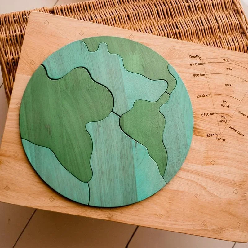 skillfully crafted wooden toys                   Earth Core Puzzle