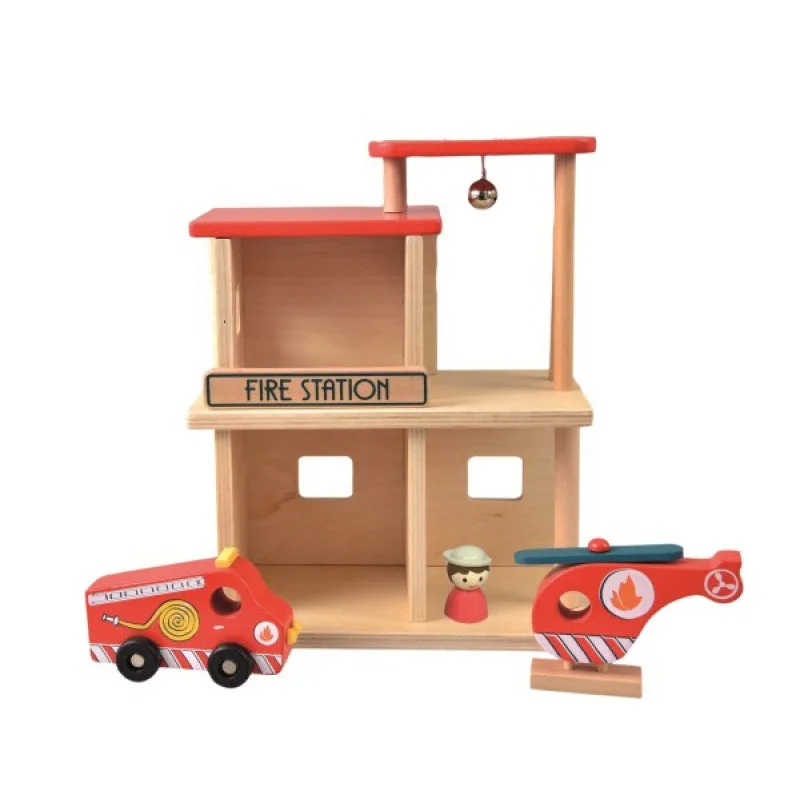safe and child-appropriate wooden toys for different stages of development Egmont Toys Fire Station safe and child-appropriate wooden toys for different stages of development Egmont Toys Fire Station