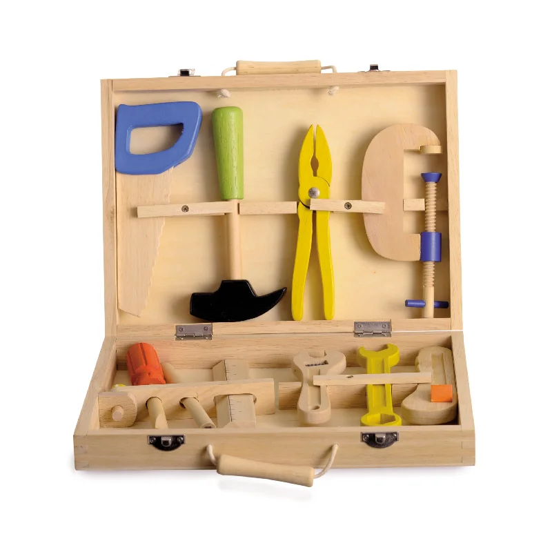 thoughtfully designed wooden toys              Egmont Toys Tool Box