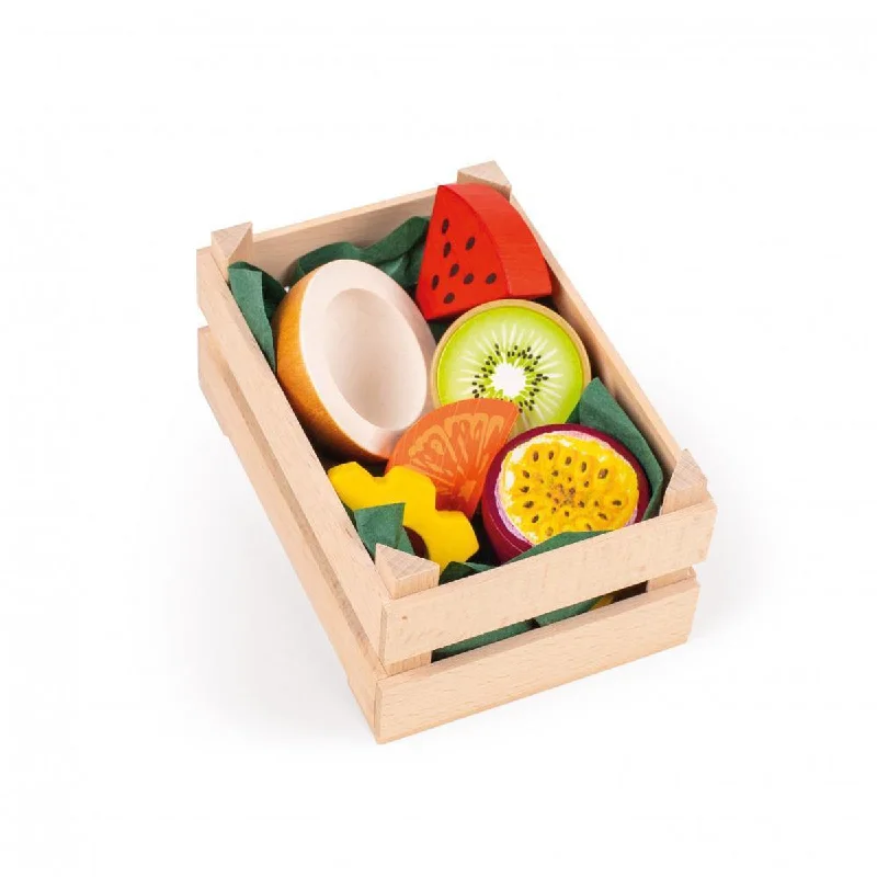 play-value packed wooden toys                   Erzi assorted tropical fruits