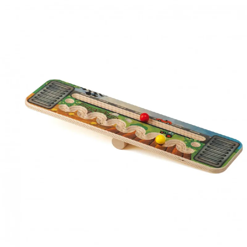 eco-friendly wooden toys made from sustainable materials                   Erzi Balancing Board Race