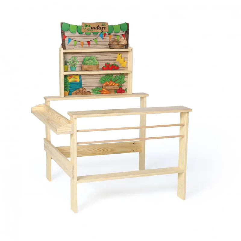 robust and engaging wooden toys for kids                   Erzi Grocer's Shop Organic Market