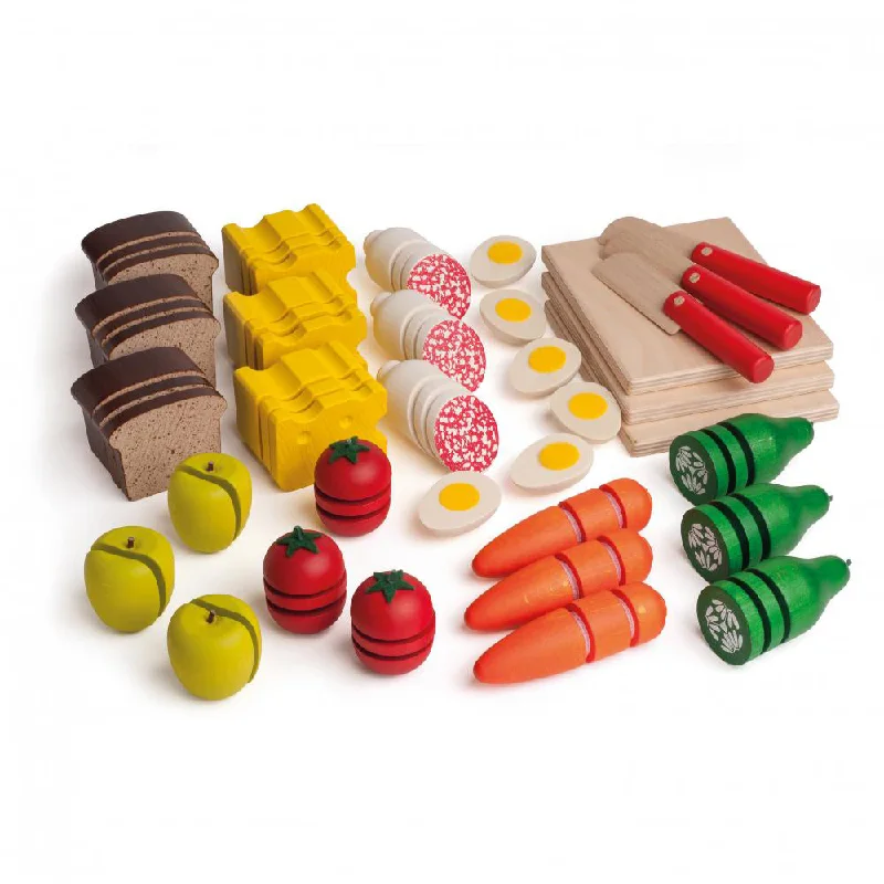 eco-friendly and safe wooden toys                   Erzi Learning Box Cutting and Preparing