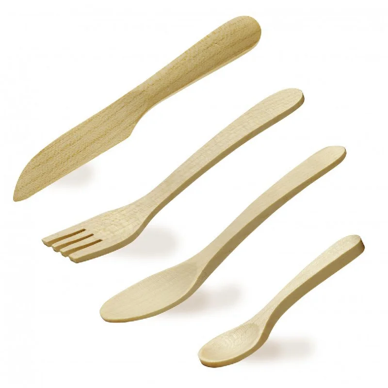 eco-friendly wooden toys made from sustainable materials                   Erzi cutlery set