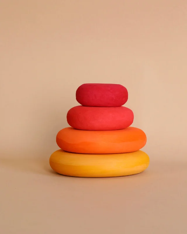 skillfully crafted wooden toys                   Grimm's Fire Pebbles Stacker