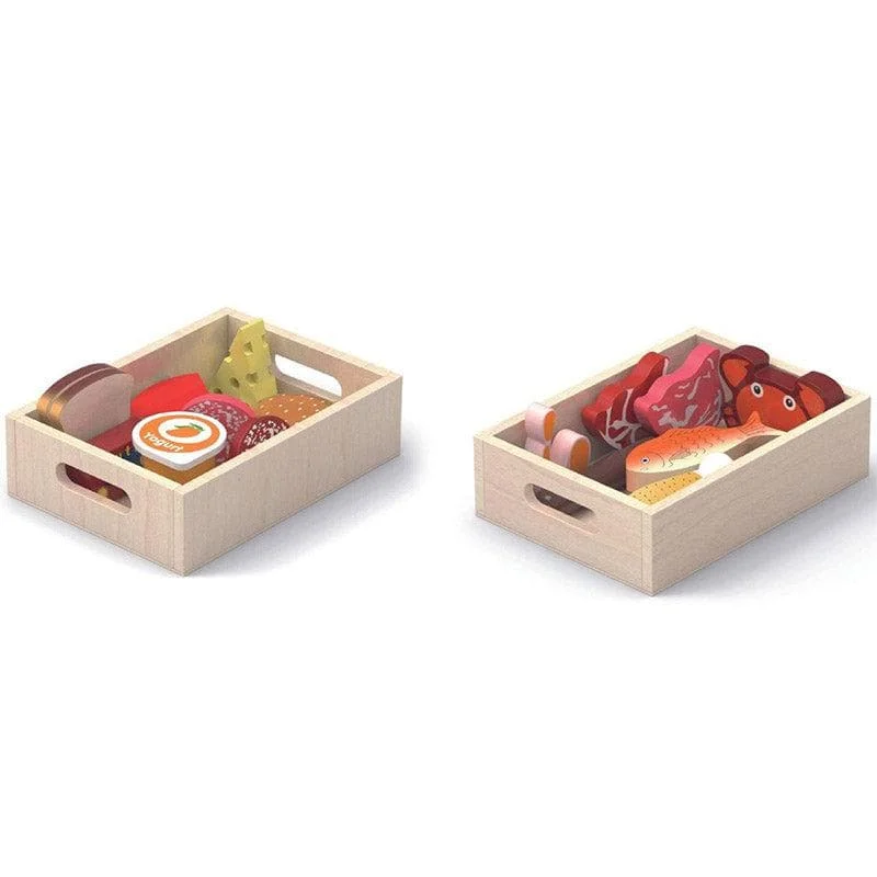 enchanting and magical wooden toys that spark the imagination                   Fridge Food Set