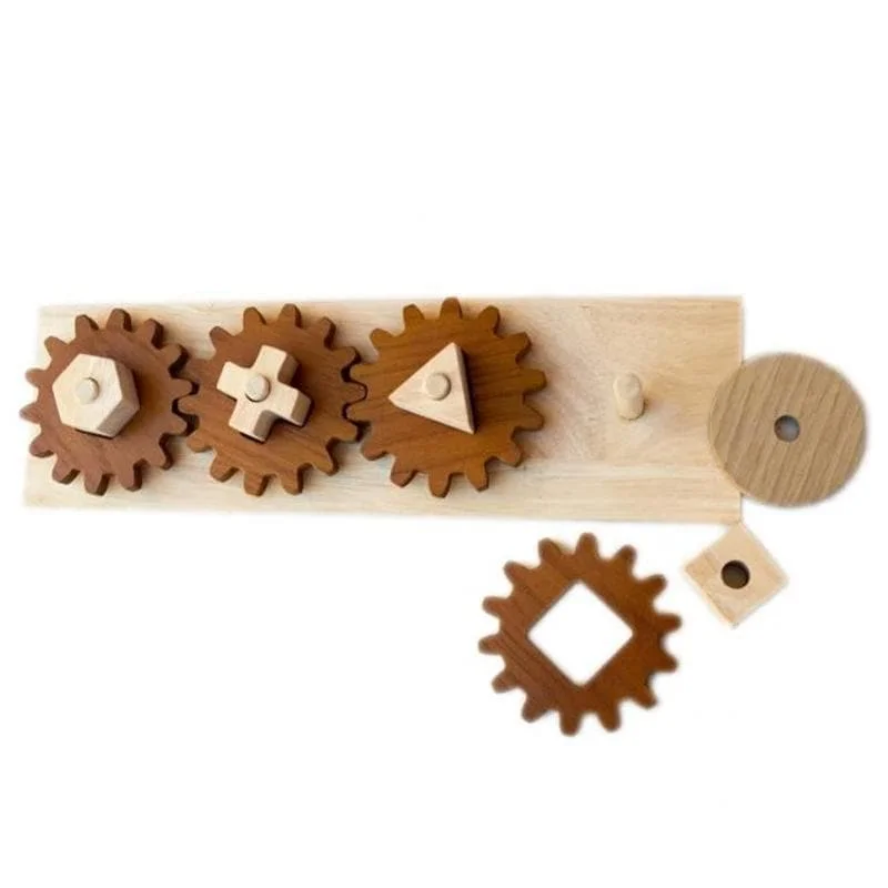 enchanted wooden toys                   Gear Puzzle Play Set