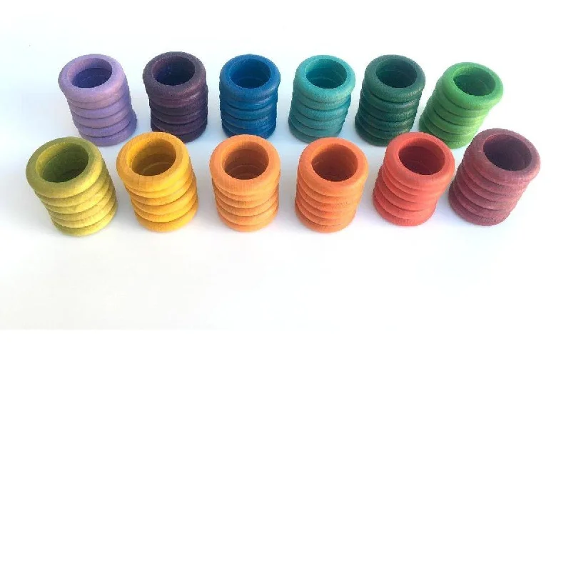 enchanting wooden toys that bring joy and happiness to children Grapat coloured rings 72pcs enchanting wooden toys that bring joy and happiness to children Grapat coloured rings 72pcs