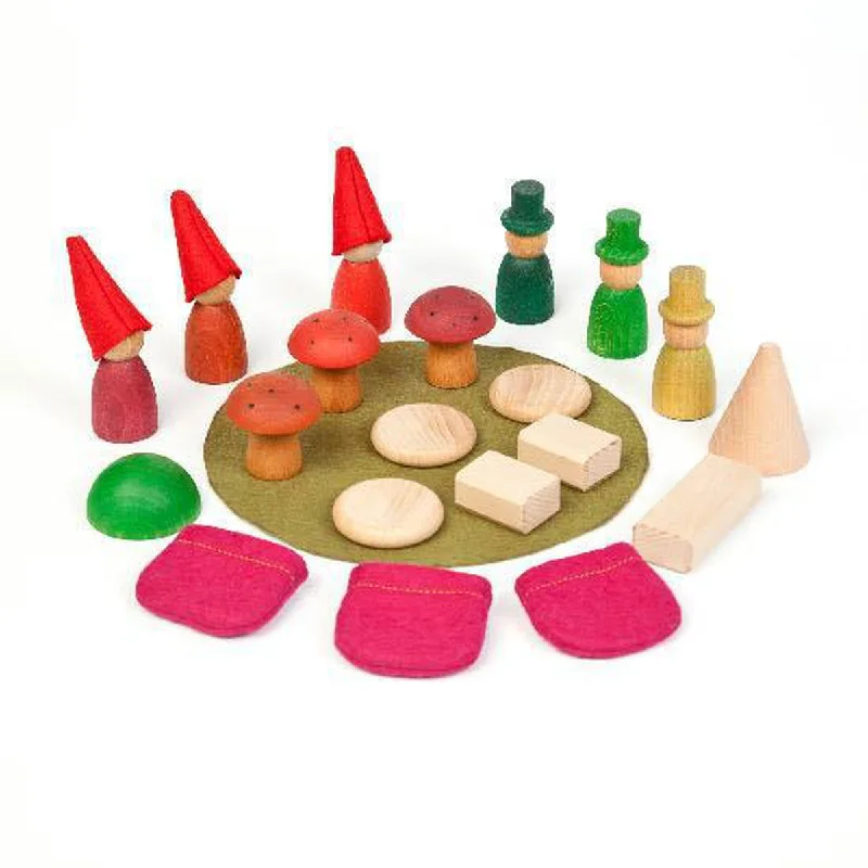 enchanting wooden toys for toddlers                   Grapat coloured nins of the forest