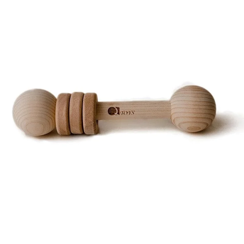 sturdy and long-lasting wooden toys for active play                   Grasping Rattle