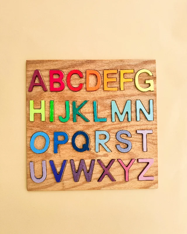 beautiful and detailed wooden toys that inspire creativity                   Grimm's Alphabet Puzzle