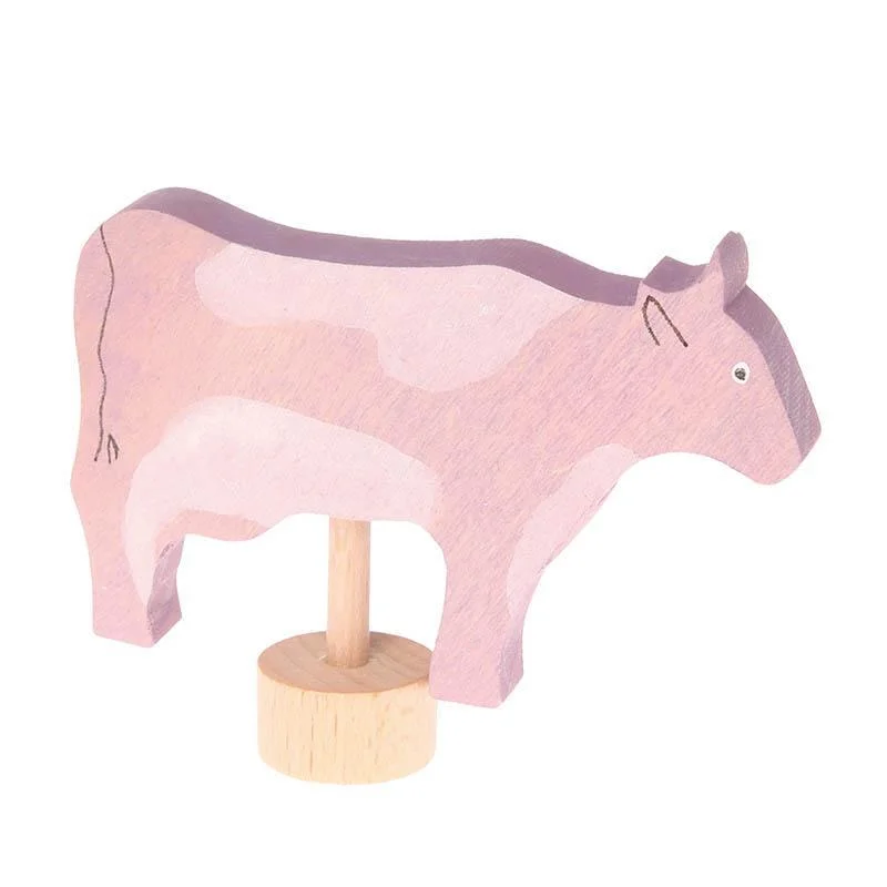 timeless classic wooden toys                   Grimm's birthday ring deco cow with flecks