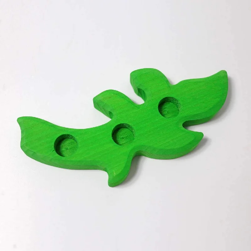 detailed and intricate wooden toys                   Grimm's deco holder - dark green branch