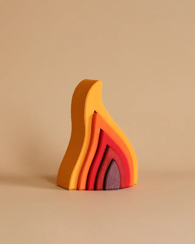 traditional wooden toys                   Grimm's Fire Stacker