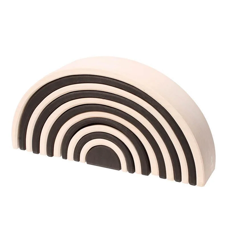 safe and non-toxic wooden toys that parents can trust Grimm's large monochrome rainbow safe and non-toxic wooden toys that parents can trust Grimm's large monochrome rainbow