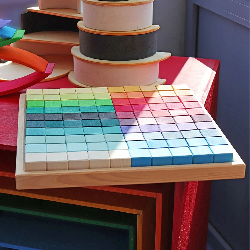 durable wooden toys                  Grimm's Large Mosaic Block Set