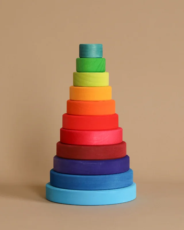 safe and durable wooden toys                   Grimm's Stacking Tower