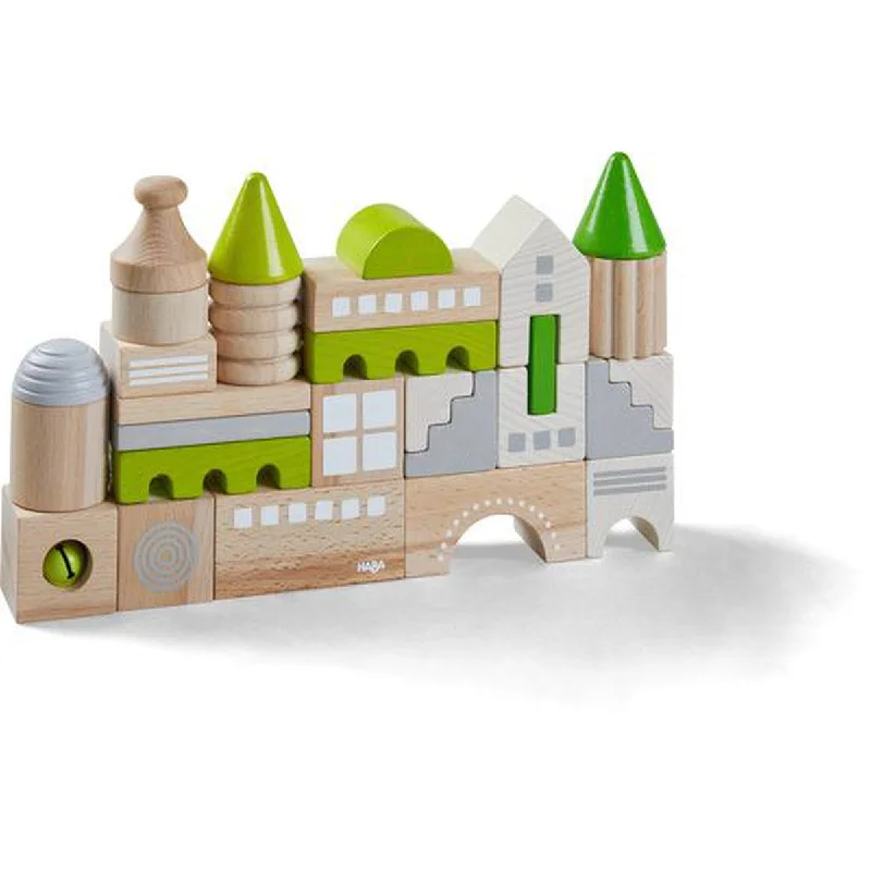 colorful wooden toys for toddlers             Haba building blocks Coburg