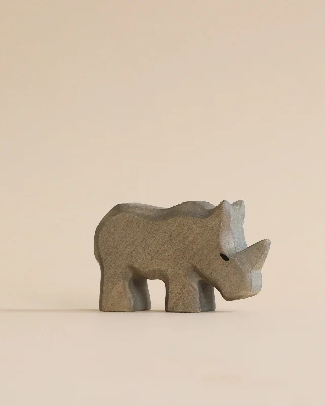 engaging wooden toys                   Handmade Holzwald Baby Rhino