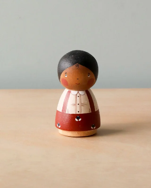 robust and durable wooden toys that withstand the test of time Handmade Peg Doll - Girl With Braided Hair robust and durable wooden toys that withstand the test of time Handmade Peg Doll - Girl With Braided Hair
