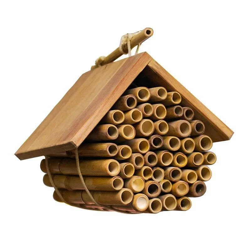 intricately carved wooden toys                   Hanging Bee House