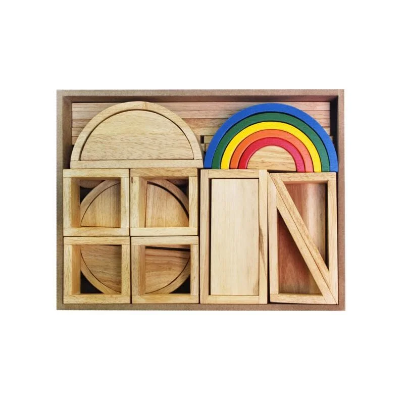 safe and durable wooden toys                   Hollow Blocks – 40 pcs