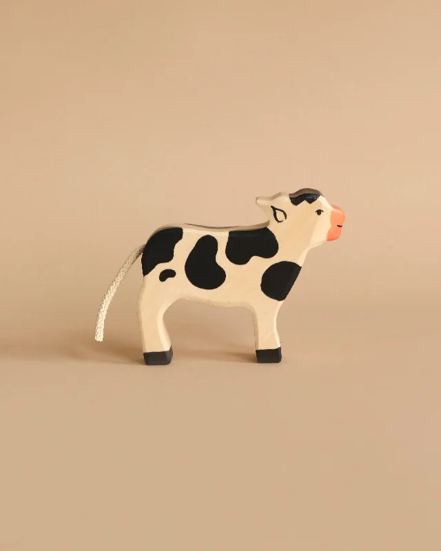 safe and durable wooden toys                   Holztiger Black Calf, Standing