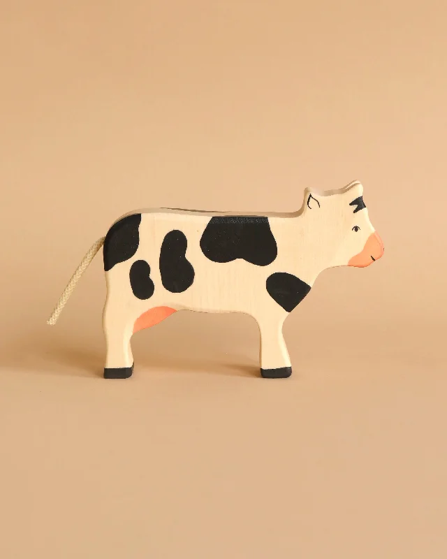 engaging and educational wooden toys                  Holztiger Black Cow, Standing