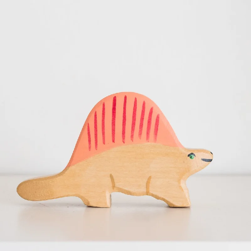 charming wooden toys                   Holztiger dimetrodon dinosaur