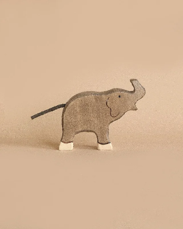 vibrant and colorful wooden toys for toddlers Holztiger Small Elephant, Trunk Raised vibrant and colorful wooden toys for toddlers Holztiger Small Elephant, Trunk Raised