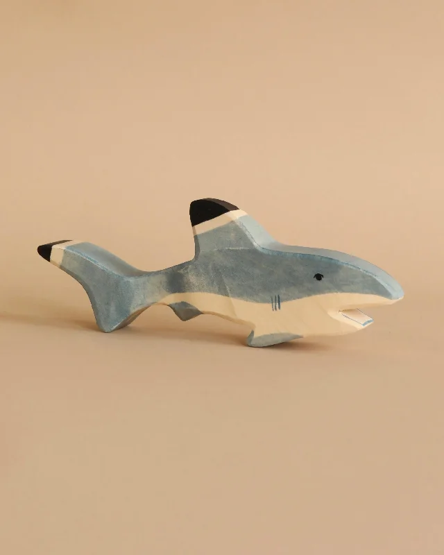 safe and non-toxic wooden toys for babies                   Holztiger Shark
