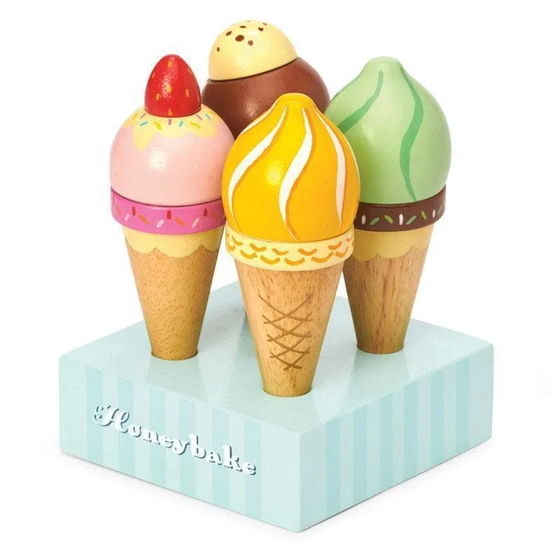 imaginative wooden toys                  Honeybake Ice Cream Set