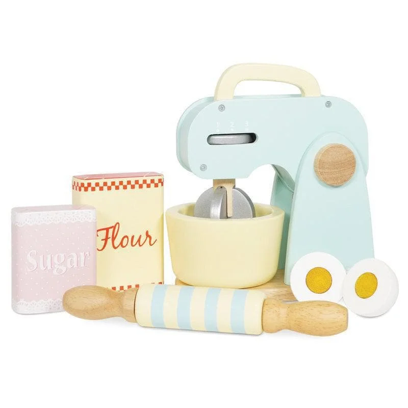 intricately designed wooden toys                 Honeybake Mixer Set