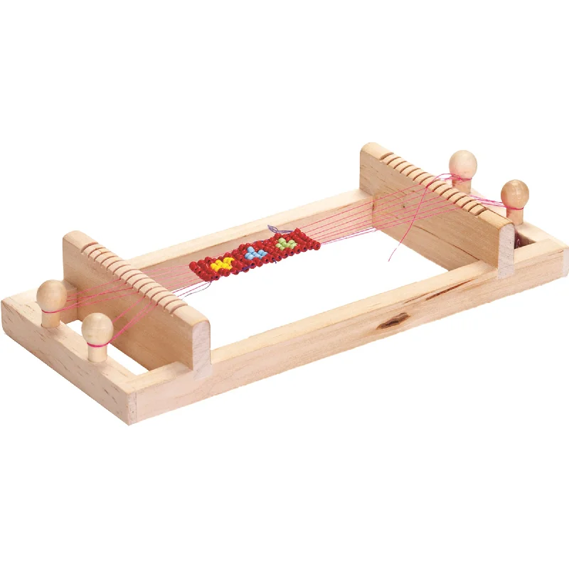 age-appropriate wooden toys                   House of Marbles Wooden Bead Bracelet Loom