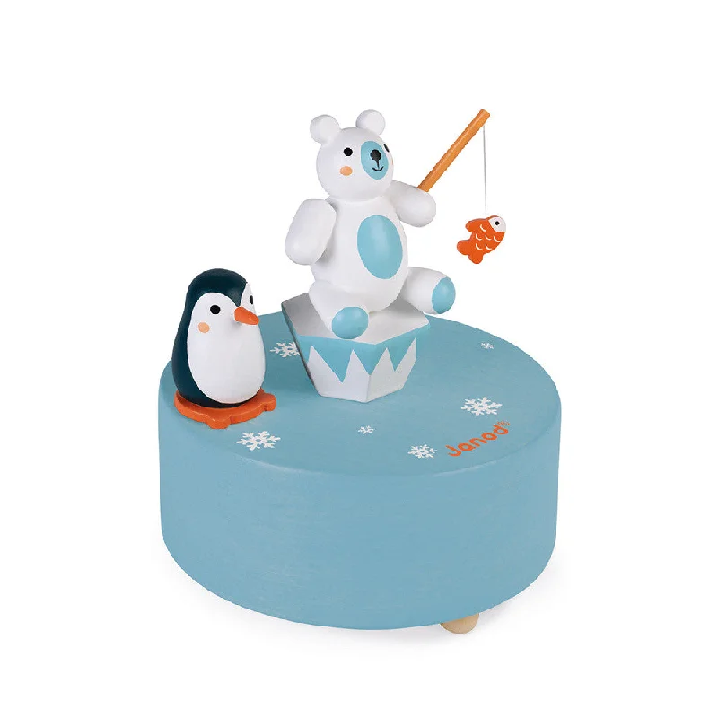 eco-conscious wooden toys that promote sustainability                   Janod Music Box Polar