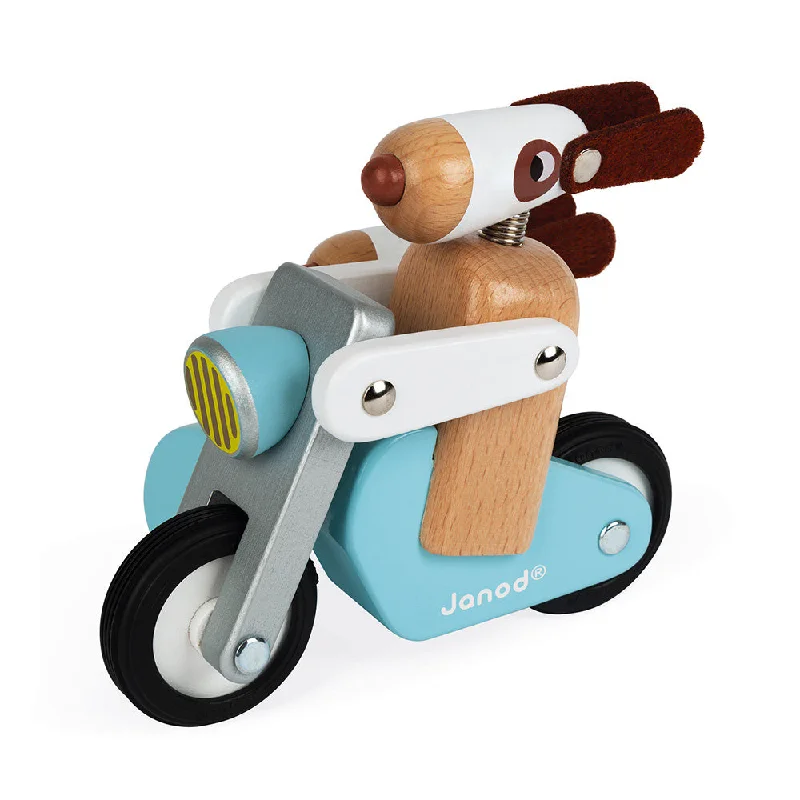 eco-conscious wooden toys that promote sustainability                   Janod Spirit Sidecar Philip