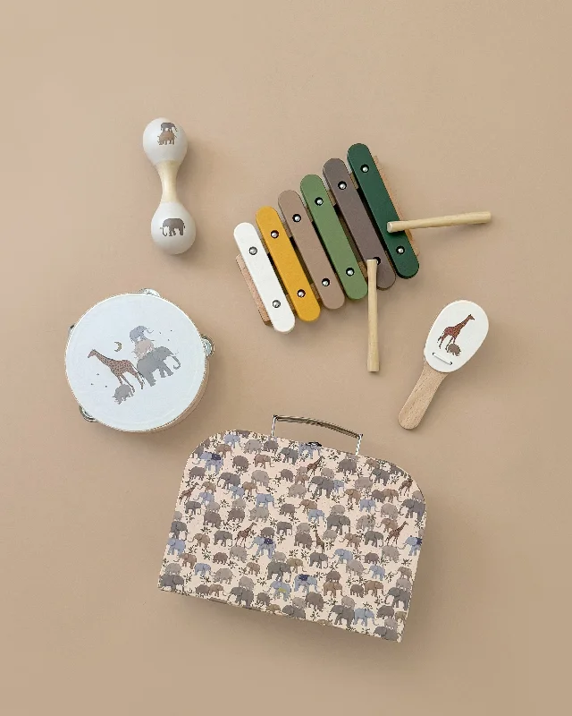 robust and durable wooden toys that are built to last Konges Sløjd - Music Set - Safari robust and durable wooden toys that are built to last Konges Sløjd - Music Set - Safari