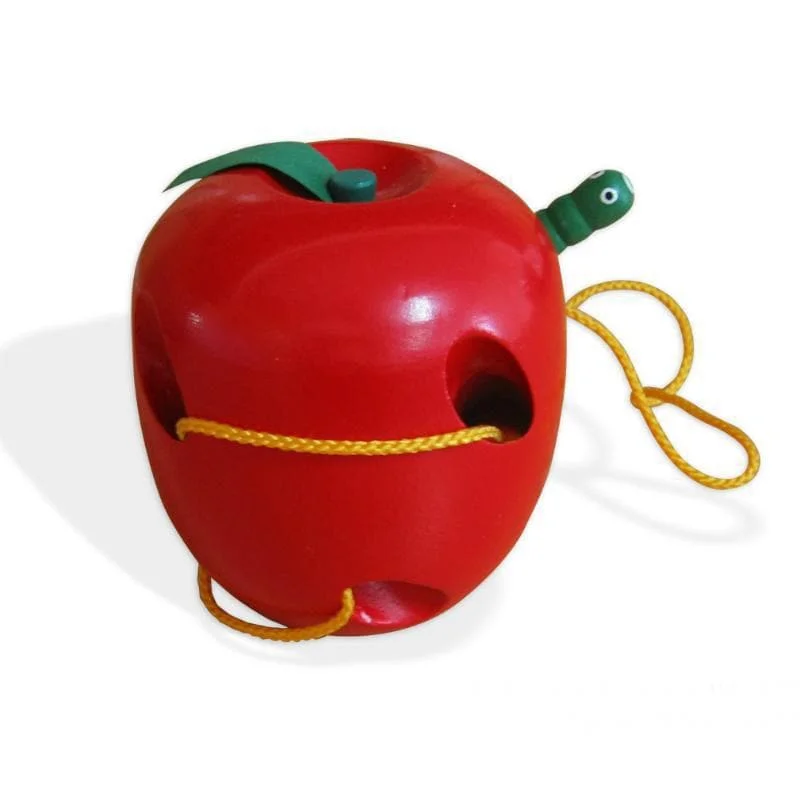 enchanting wooden toys that spark imagination                   Lacing Apple