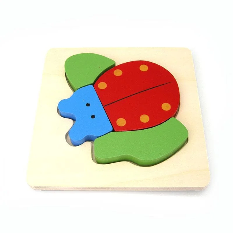 skillfully made wooden toys               Ladybird Chunky Puzzle