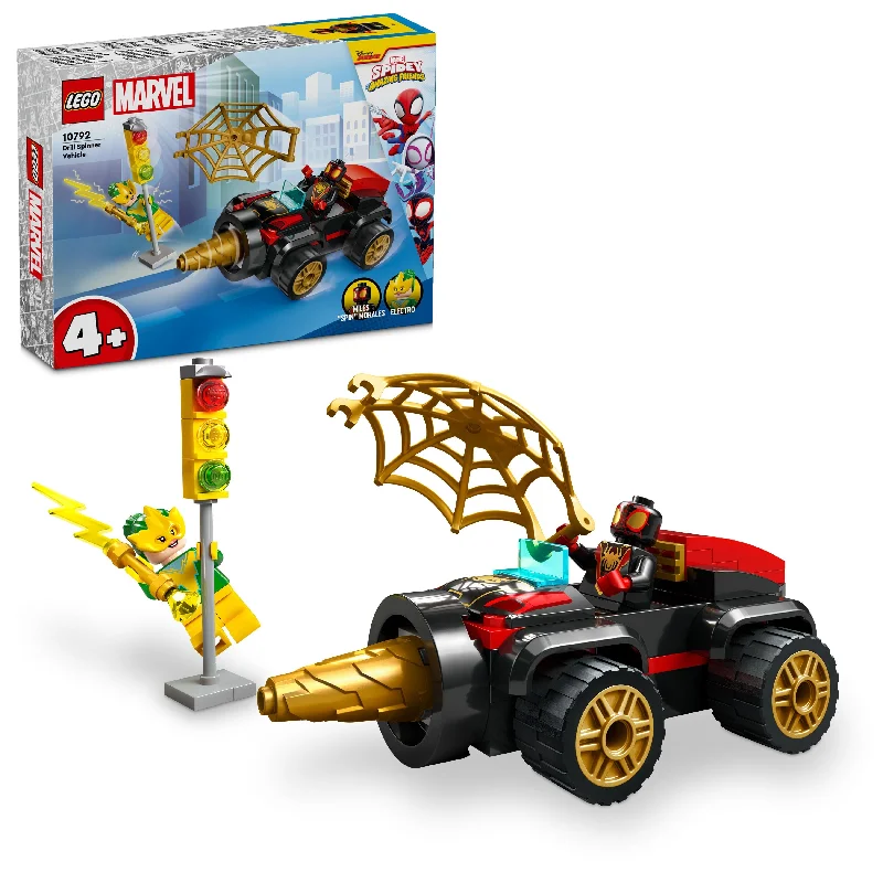 Promoting spatial awareness LEGOLEGO 10792 Marvel Spidey Drill Spinner Vehicle