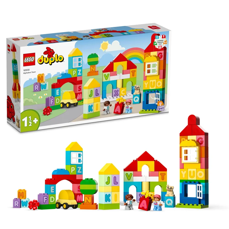 Seamlessly fitting LEGO connectionsLEGO 10935 Duplo Classic Alphabet Town