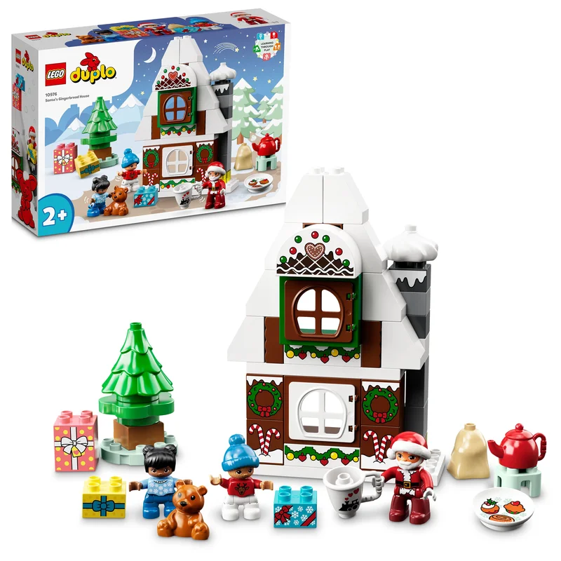 Offering interactive play LEGOLEGO 10976 Duplo Santa's Gingerbread House