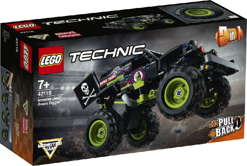 Precisely scaled LEGO miniaturesLEGO 42118 Technic Monster Jam Grave Digger Pull Back Truck Precisely scaled LEGO miniaturesLEGO 42118 Technic Monster Jam Grave Digger Pull Back Truck