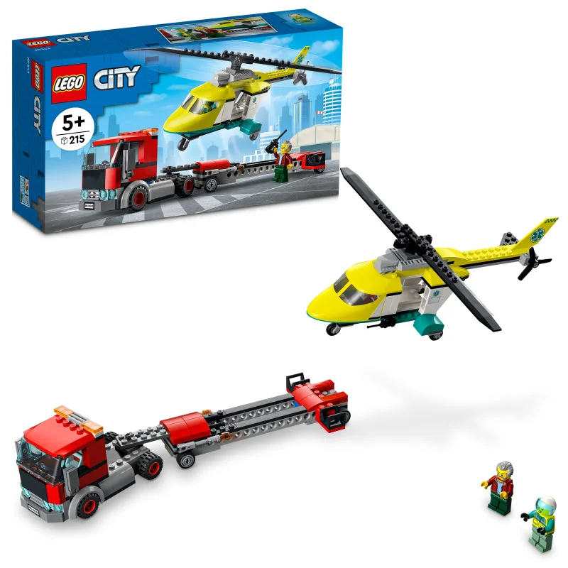 Intricately designed LEGOLEGO 60343 City Rescue Helicopter Transport