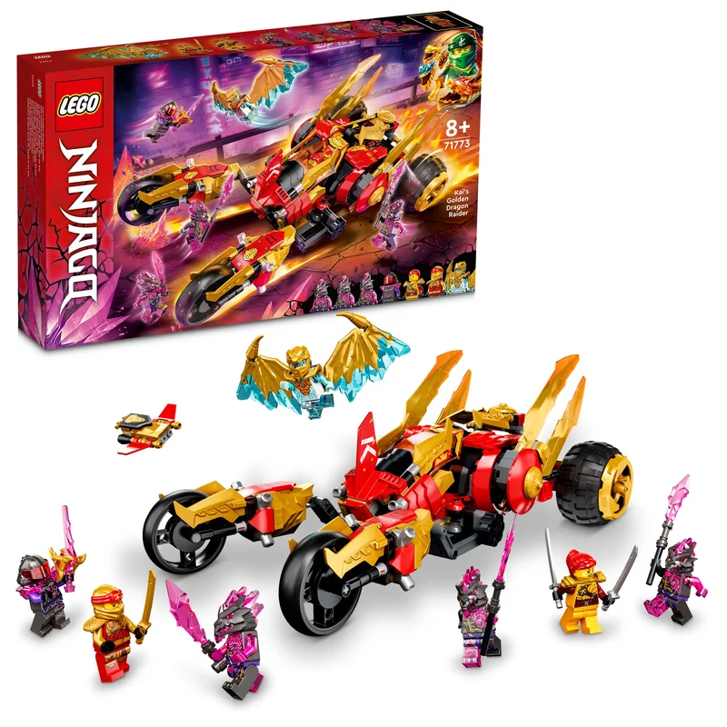 Fun-filled LEGO adventuresLEGO 71773 Ninjago Kai's Golden Dragon Raider