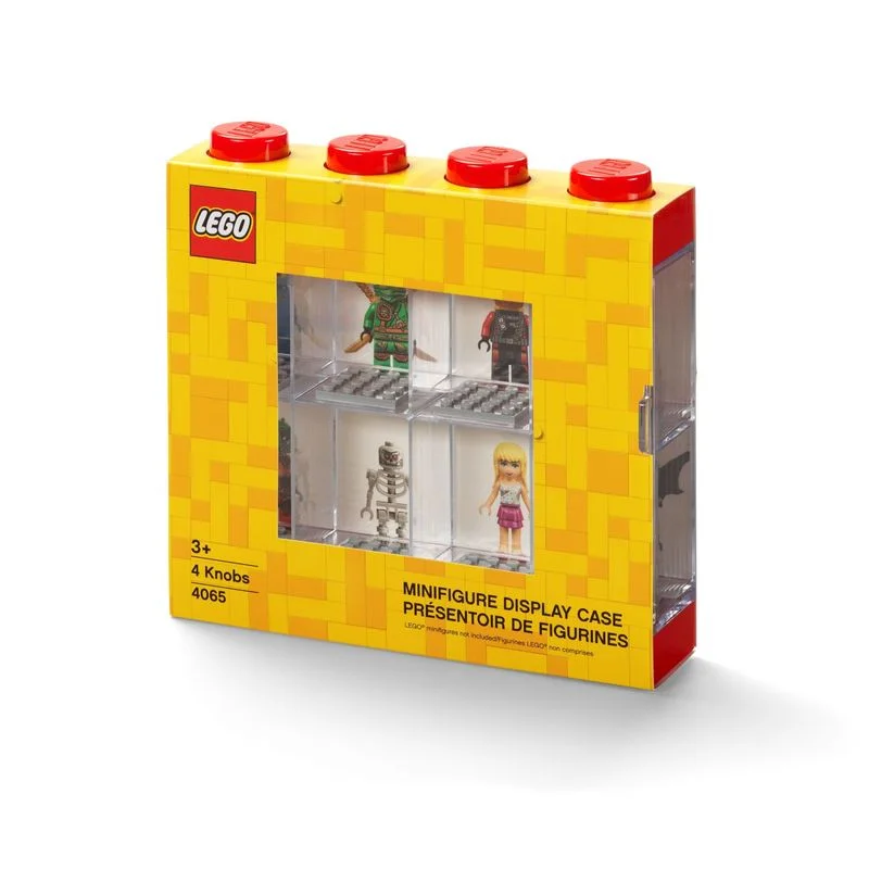 Skill-building LEGO activitiesLEGO 8 Window Minifigure Display Case Red