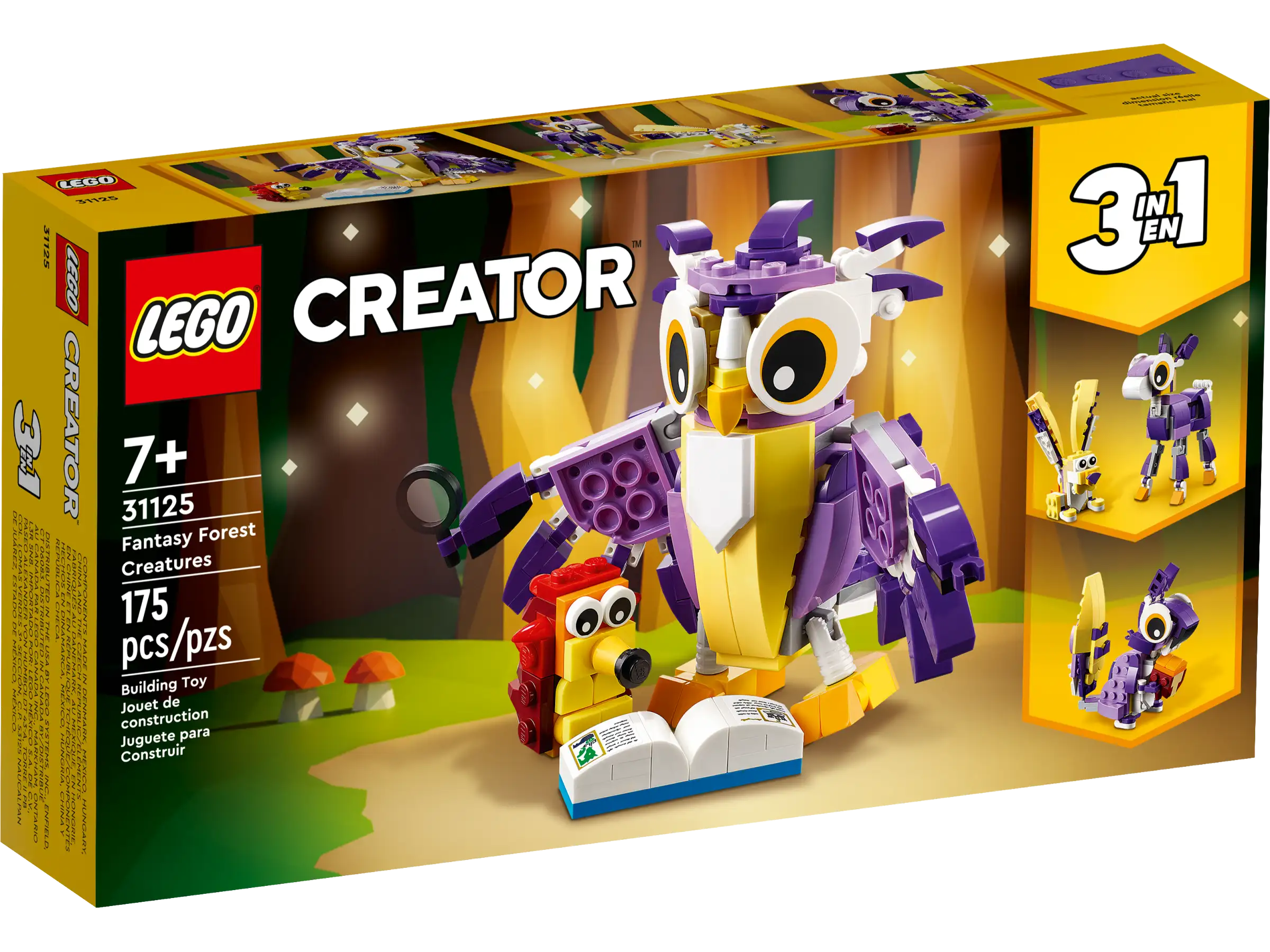 Non-toxic and safe LEGO toysLEGO CREATOR 31125 Fantasy Forest Creatures
