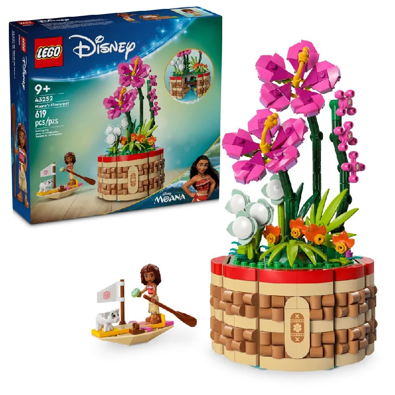 Gender-neutral LEGO toysLEGO® Disney™ Moana’s Flowerpot Flower and Mini Doll 43252
