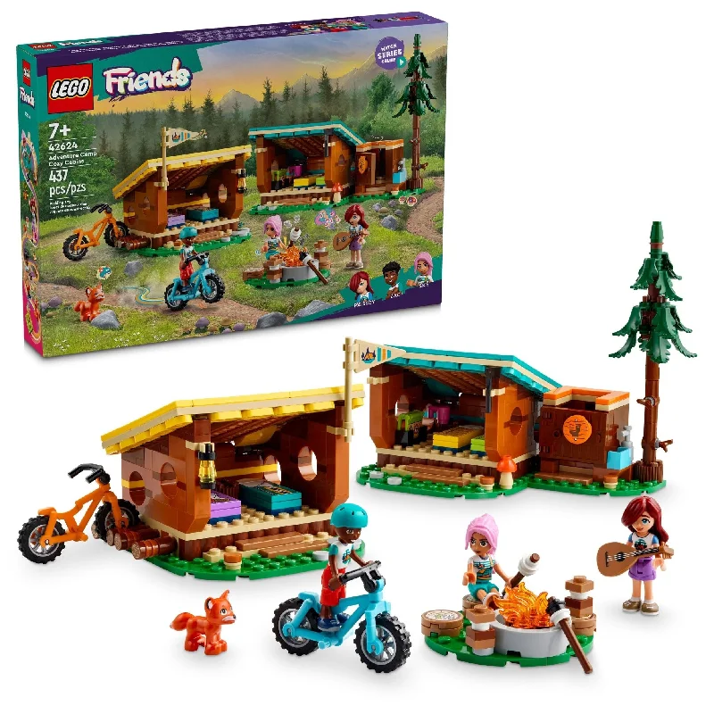 Stress-relieving LEGO buildingLEGO® Adventure Camp Cozy Cabins 42624