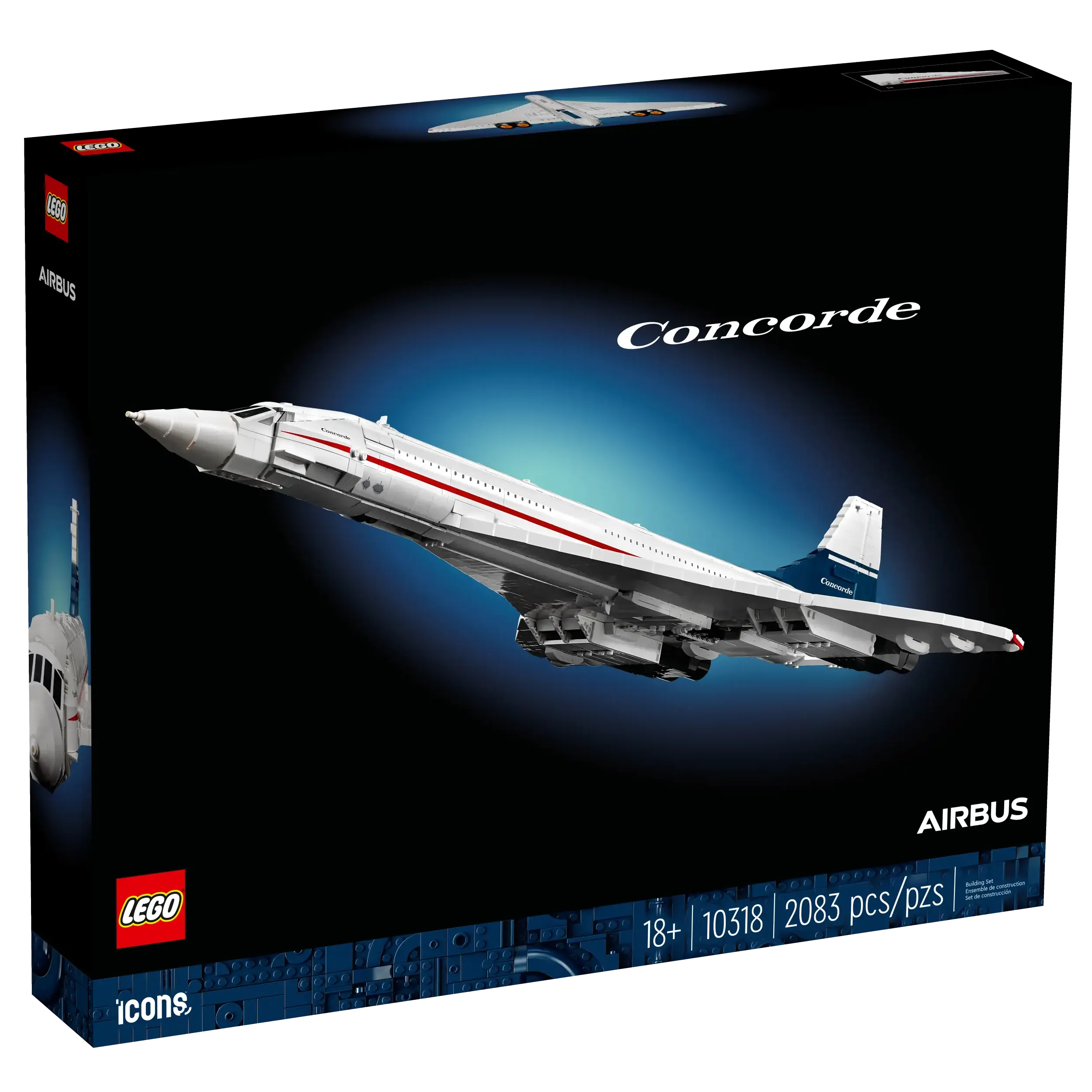 Precisely scaled LEGO miniaturesLEGO ICONS 10318 Concorde